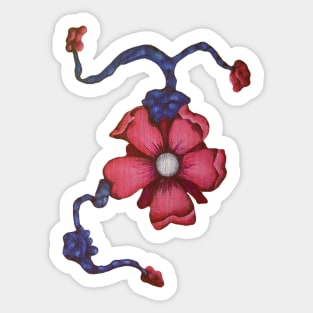 Pink Flower Sticker